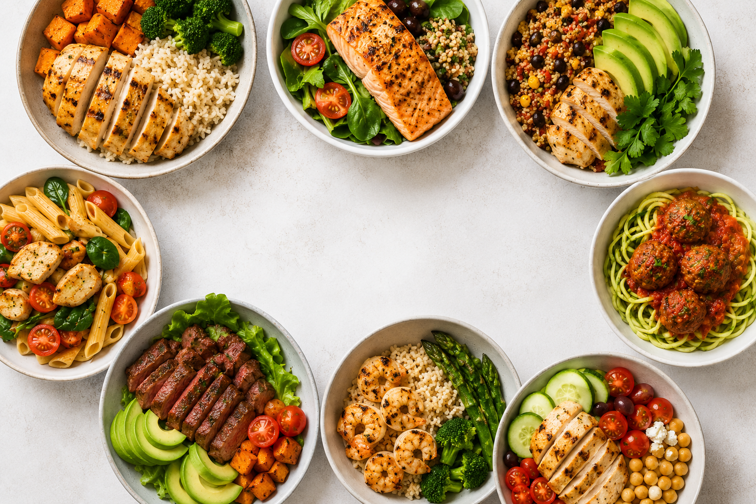 Catálogo de receitas fitness com macronutrientes